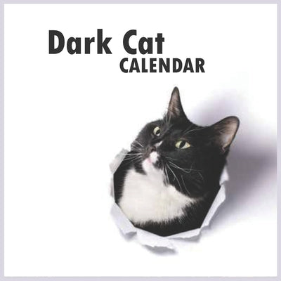 Dark cat calendar by Calendar Ys, Red Print