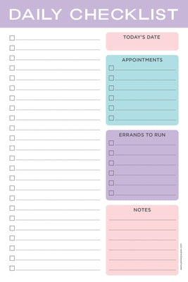 Pastel Daily Note Pad (60 Sheets) by 