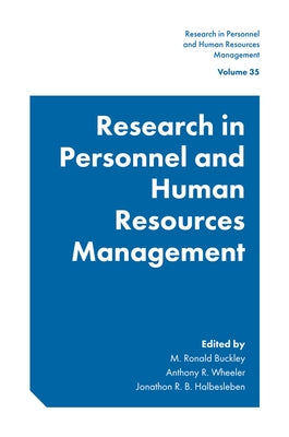 Research in Personnel and Human Resources Management by Buckley, M. Ronald