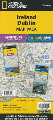 Ireland, Dublin [Map Pack Bundle] by National Geographic Maps - Adventure