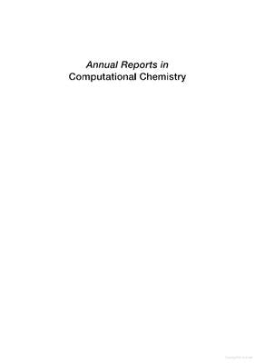 Annual Reports in Computational Chemistry: Volume 1 by Spellmeyer, David