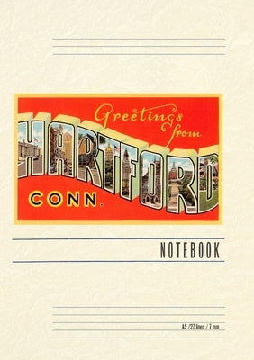 Vintage Lined Notebook Greetings from Hartford by Found Image Press