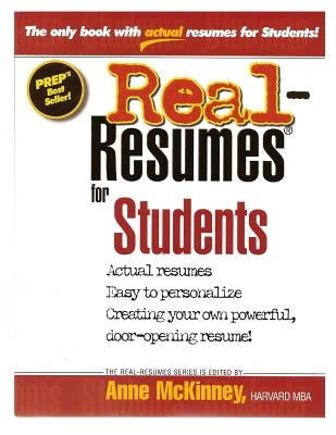 Real-Resumes for Students by McKinney, Anne