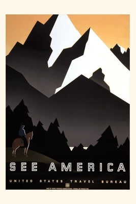 Vintage Journal Stylized Mountains by Found Image Press