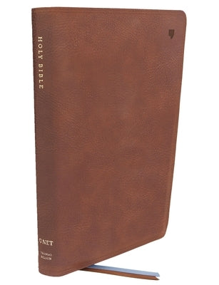 Net Bible, Large Print Thinline with Cross References, Brown Leathersoft, Comfort Print by Thomas Nelson