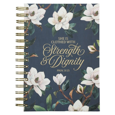 Journal Wirebound Teal Strength & Dignity Prov. 31:25 by Christian Art Gifts