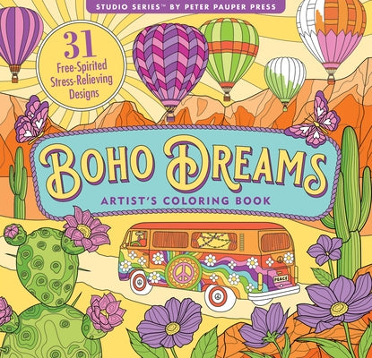 Boho Dreams Adult Coloring Book by Peter Pauper Press Inc