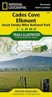 Great Smoky Mountains National Park West: Cades Cove, Elkmont Map by National Geographic Maps