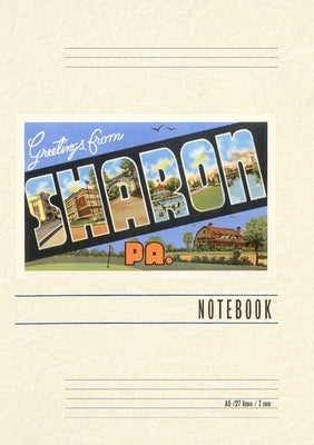 Vintage Lined Notebook Greetings from Sharon, Pennsylvania by Found Image Press