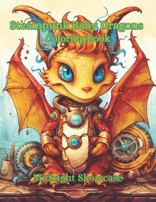Steampunk Baby Dragon Coloring Book by Showcase, Midnight