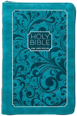 KJV Holy Bible Zip Turquoise by 