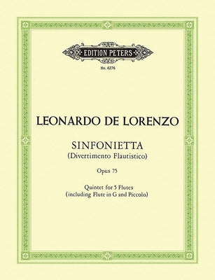 Sinfonietta (Divertimento Flautistico) for Flute Quintet by Lorenzo, Leonardo de