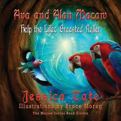 Ava and Alan Macaw Help a Lilac Breasted Roller by Tate, Jessica