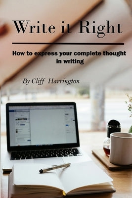 Write it Right by Harrington, Cliff