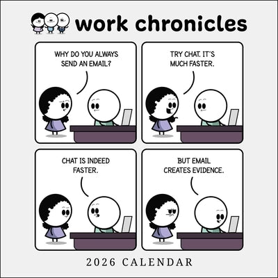 Work Chronicles 2026 Wall Calendar by , Bob