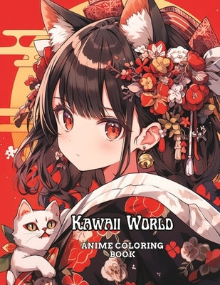 Kawaii World: Anime Coloring Book by White, Deon