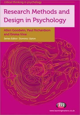 Research Methods and Design in Psychology by Richardson, Paul