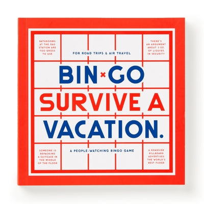 Bin-Go Survive a Vacation Bingo Book by Brass Monkey