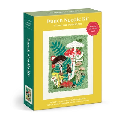 Woodland Mushrooms Punch Needle Kit by Galison, Galison