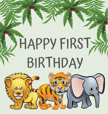First birthday guest book (Hardcover): Birthday guest book, first birthday book, party and birthday celebrations decor, memory book, 1st birthday, hap by Bell, Lulu and