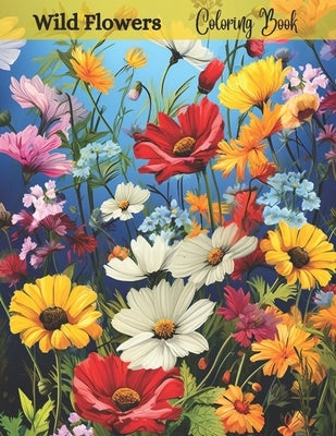 Wild Flowers Coloring Books by Designs, Positive Elements