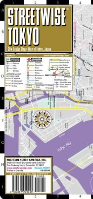 Streetwise Tokyo Map - Laminated City Center Street Map of Tokyo, Japan by Michelin