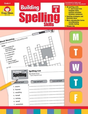 Building Spelling Skills, Grade 4 Teacher Edition by Evan-Moor Corporation