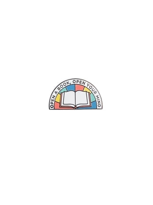 Open a Book, Open Your Mind Enamel Pin by Out of Print