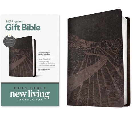 Premium Gift Bible Nlt, Filament Enabled (Leatherlike, Starlight Path Brown, Red Letter) by Tyndale