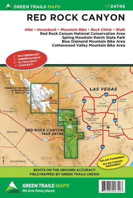 Red Rock Canyon, NV No. 2474s by Maps, Green Trails