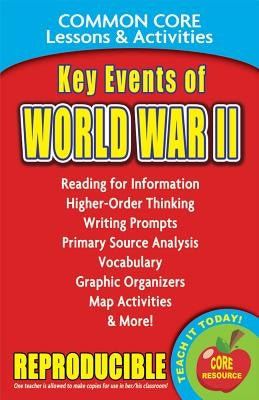 Key Events of World War II Common Core Lessons & Activities by Marsh, Carole