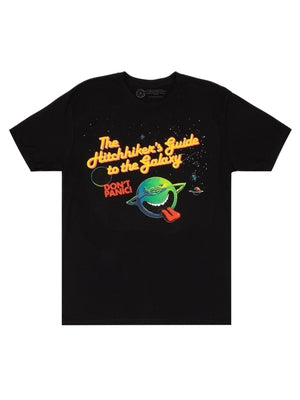 The Hitchhiker's Guide to the Galaxy (Black) Unisex T-Shirt Small by Out of Print