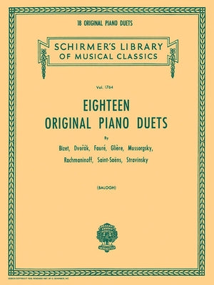 18 Original Piano Duets: Schirmer Library of Classics Volume 1764 National Federation of Music Clubs 2024-2028 Piano Duet by Hal Leonard Corp