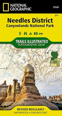 Needles District: Canyonlands National Park Map by National Geographic Maps