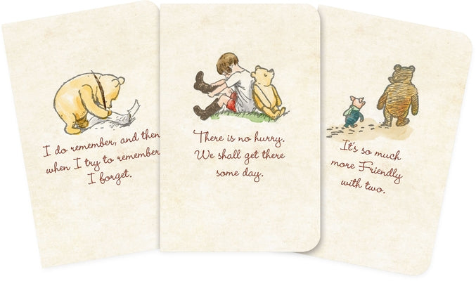 Winnie-The-Pooh Jotter Notebooks (Set of 3) by H. Shepard, Ernest