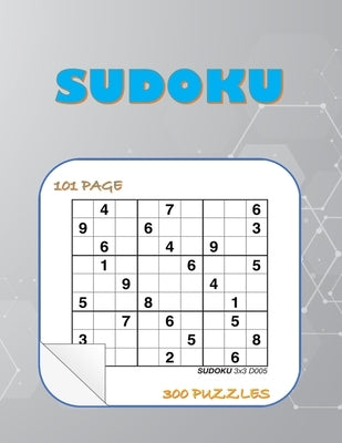 Sudoku: Book Sudoku puzzle for adults, 300 Puzzle (size 8.5*11 102 Page) by Allat, Antaqi