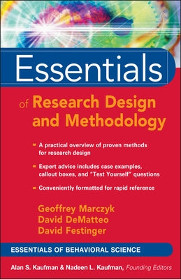 Essentials of Research Design and Methodology by Marczyk, Geoffrey R.