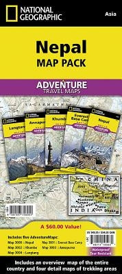 Nepal [Map Pack Bundle] by National Geographic Maps - Adventure