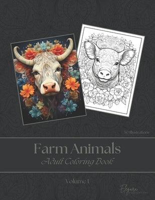 Farm Animals - Adult Coloring Book - Volume 1 by Publications, Elegara
