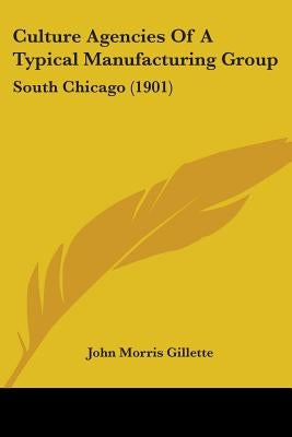 Culture Agencies Of A Typical Manufacturing Group: South Chicago (1901) by Gillette, John Morris