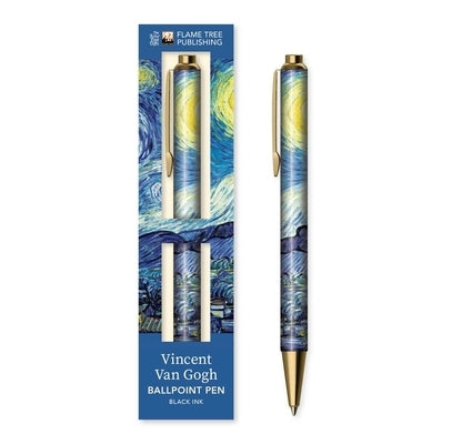 Vincent Van Gogh: The Starry Night Boxed Decorative Ballpoint Pen by Flame Tree Studio