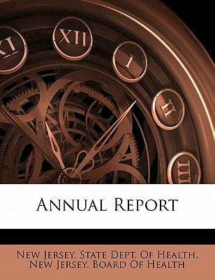Annual Report by New Jersey State Dept of Health