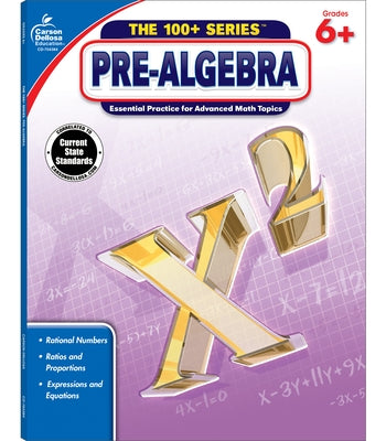 Pre-Algebra, Grades 6 - 8 by Carson Dellosa Education