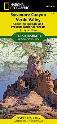 Sycamore Canyon, Verde Valley Map [Coconino, Kaibab, and Prescott National Forests] by National Geographic Maps