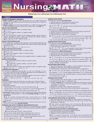 Nursing Math by Barcharts Inc