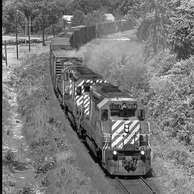 Canada Railroad Photographs: Freight Trains in Ontario Taken During the Last Quarter of the 20th Century - All in Black & White by Babbish, Byron
