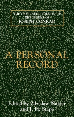 A Personal Record by Conrad, Joseph