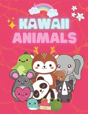 Kawaii Animals: Amazing coloring book for kids 3 - 8, cute and lovely animals by Designs, Cortemium