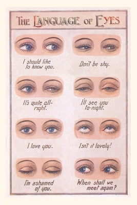 Vintage Journal Language of Eyes by Found Image Press