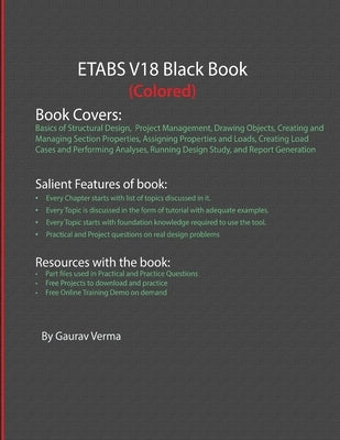 ETABS V18 Black Book (Colored) by Verma, Gaurav